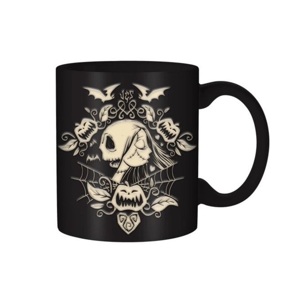 Disney The Nightmare Before Christmas Jack & Sally Wax Resist Mug (new) - Picture 1 of 7